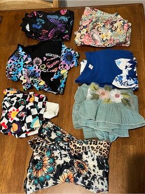 Assorted Baby Girl 6-9 months - Floral, Butterfly, Leopard Print NWOT